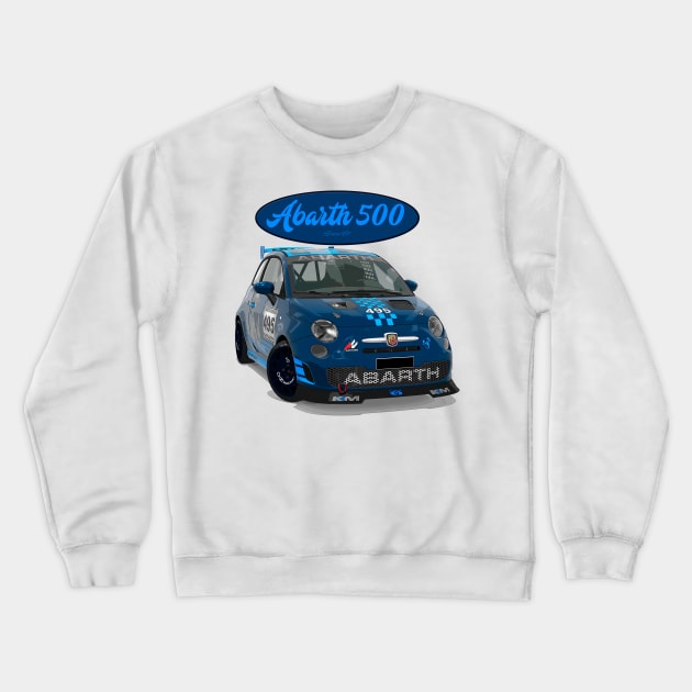 ABARTH 500 495 Crewneck Sweatshirt by PjesusArt